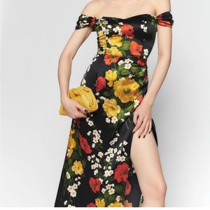 Reformation Genesis Silk Dress Luisa Floral